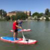 Jornada de puertas abiertas del Club Piragüismo Triana como antesala de la Copa de España de paddle surf