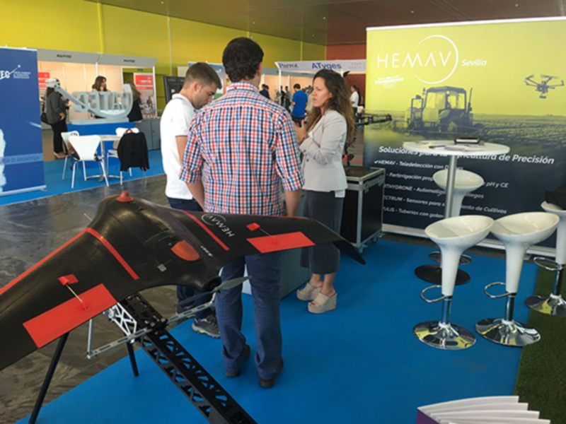 Inaguración oficial en Fibes de Unvex-Ecoagro, drones en Agricutura y Medio Ambiente