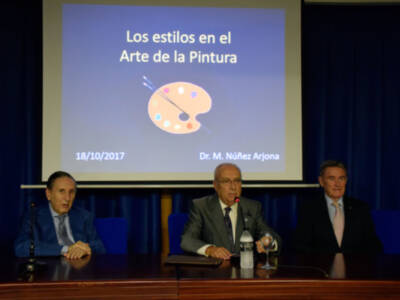 Los estilos en el Arte de la Pintura, conferencia en el Colegio Médico por el Dr. Miguel Núñez Arjona.