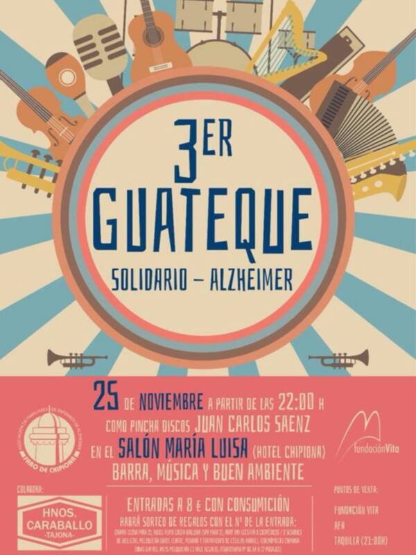 AFA Chipiona y Fundación Vita invitan mañana disfrutar con la mejor música de las últimas décadas en su Guateque Solidario