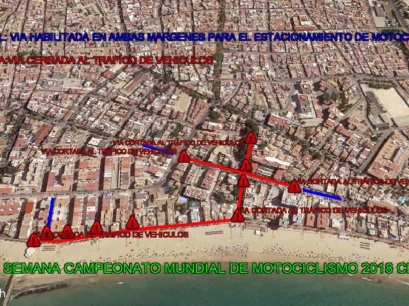 Chipiona contará con refuerzo de vigilancia en avenida de Sevilla y Paseo Costa de la Luz durante Gran Premio de Motociclismo de Jerez