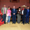 Recepción en la Caseta Municipal de Sevilla de los Charros de Pedregal.