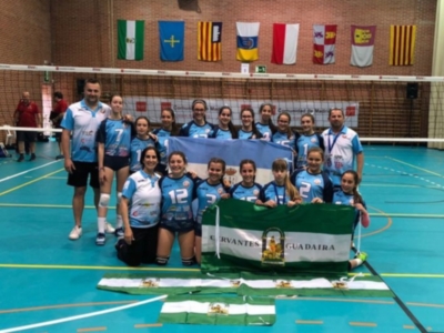 El Club Voleibol Cervantes Guadaíra, a las puertas de las medallas en el Cto. de  España infantil