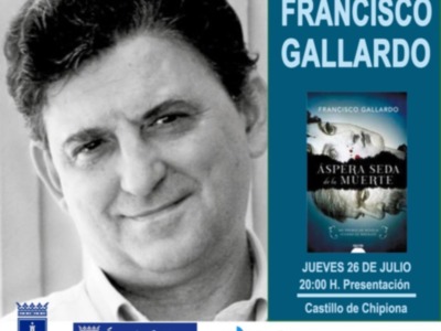 Francisco Gallardo presentará "Áspera seda de la muerte" el próximo 26 de julio en el Castillo de Chipiona