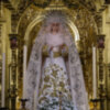 La Sevillana Virgen de la Soledad de San Lorenzo vestida de blanco