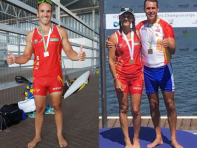 Nueve medallas para el Náutico Sevilla en el Mundial Máster de piragüismo en pista