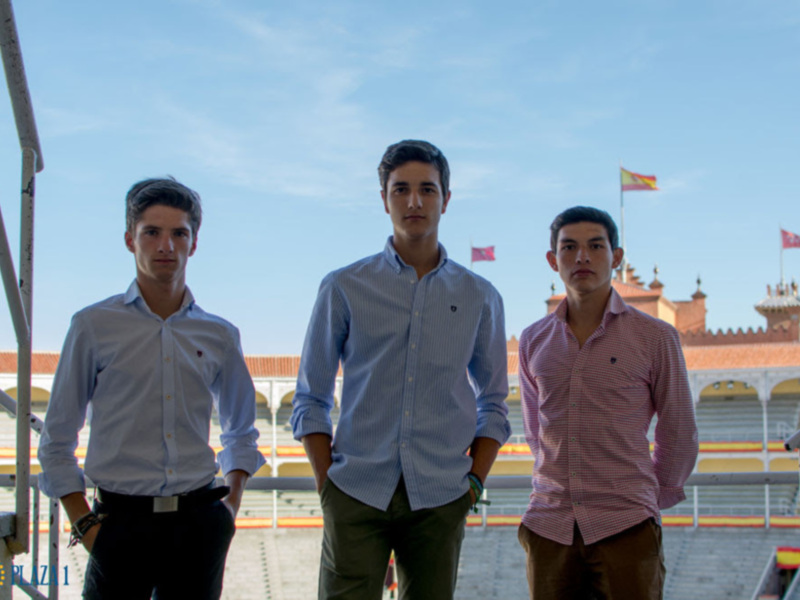 Juan José Villita, Guillermo García e Isaac Fonseca ante la final del "Camino hacia Las Ventas"