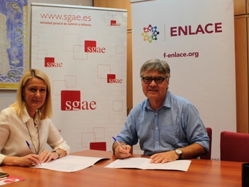 La SGAE refuerza las actividades solidarias de su área asistencial en Andalucía con el apoyo a la Federación ENLACE
