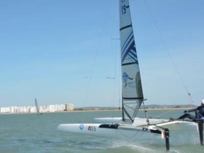 Victoria del Náutico Sevilla en la I Puerto Sherry Foiling Week