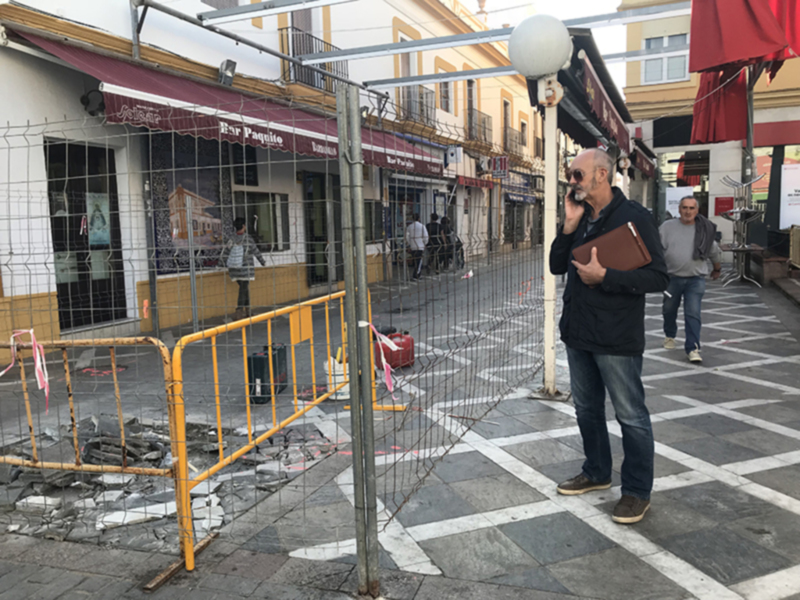 Comienzan las obras del primer tramo de la reurbanización de la calle Isaac Peral
