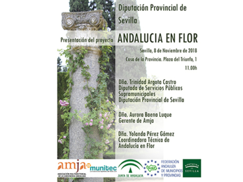 ANDALUCÍA EN FLOR a las 11.00 h en La Casa de la Provincia de Diputación Provincial de Sevilla.
