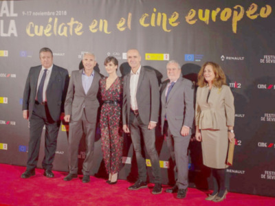 El delegado de Hábitat Urbano, Cultura y Turismo, Antonio Muñoz, en la gala de la RTVA