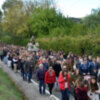 Gran cantidad de Fieles acompañaron a la virgen del monte hacia su Ermita.
