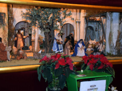 El belén de la Hermandad de la Macarena ha sido bendecido este viernes por el Rector de la Basílica y Director Espiritual de la corporación, el Rvdo.