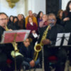 EL Coro de la Universidad de Sevilla  interpretó la Misa  Góspel con la Banda de Jazz Hispalense.
