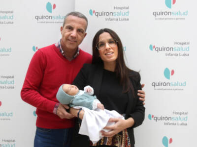 Nace la segunda hija del conocido tertuliano de ‘El chiringuito’ Cristóbal Soria en Quirónsalud Infanta Luisa de Sevilla