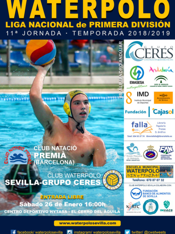 El Waterpolo Sevilla-Grupo Ceres, necesitado en el cierre de la primera vuelta en Primera Nacional