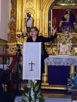 LXII Pregón Íntimo de la Semana Santa de Sevilla, en la Capilla de la Divina Pastora y Santa Marina por Reyes Calvillo López