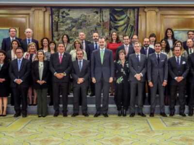 Jose Joaquín gallardo se despide de decano colegio abogados de sevilla con una recepción del rey Felipe