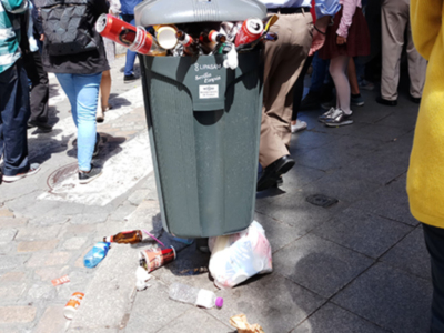 Colapso en el servicio de limpieza.