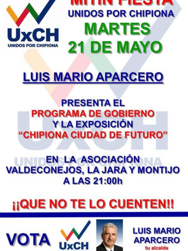 El programa de agricultura de Unidos por Chipiona se presenta esta noche en Valdeconejos