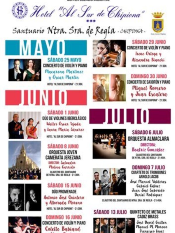 El Festival de música Ciudad de Chipiona arranca este sábado con un concierto de violín y piano