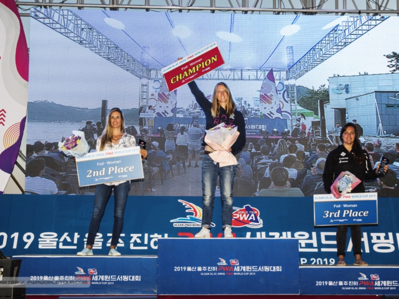 El Club Náutico Sevilla, podio en la Copa del Mundo de Foil PWA