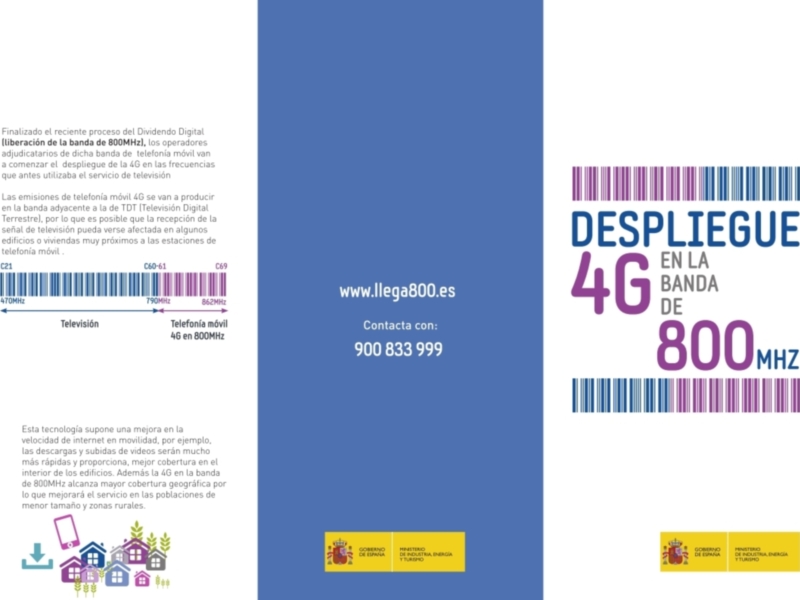 Mañana finaliza el plazo para solicitar la solución gratuita de los problemas en la recepción de la TDT por la implantación del 4G