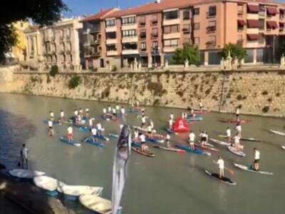 El Club Piragüismo Triana, podio en el Murcia SUP Festival