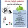 El 22 de julio arranca el segundo Campeonato de Petanca de la Asociación de vecinos Playa Laguna