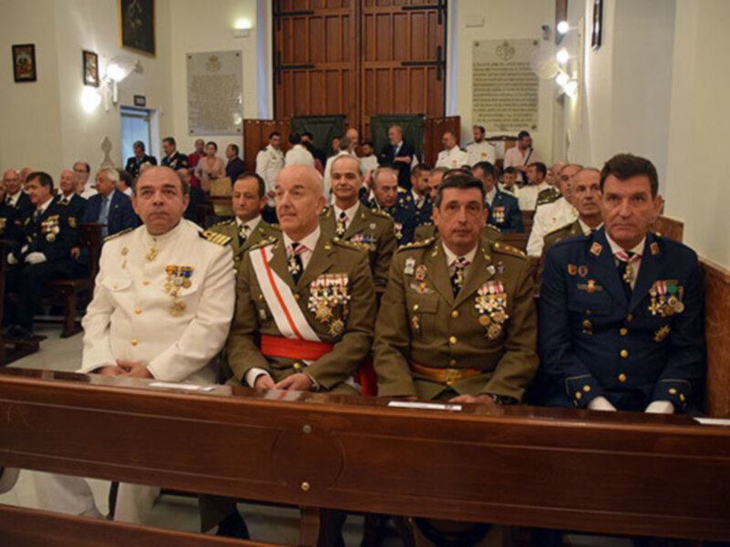 Festividad del Carmen en la Capilla de los marineros de Triana.