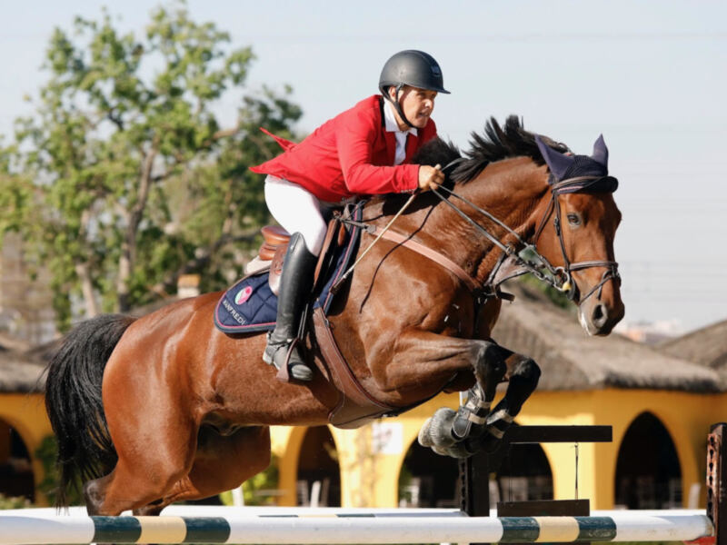Doblete de Leonardo Medal en la prueba grande de la jornada, Grupo 1.45m, consiguiendo el primer y tercer lugar de la clasificación.