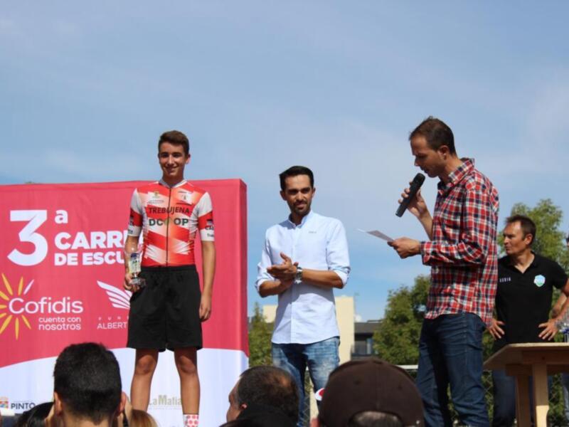 El chipionero Manuel Rodríguez consigue el tercer puesto en categoría infantil en la Carrera de Escuelas Cofidis de la Fundación Alberto Contador