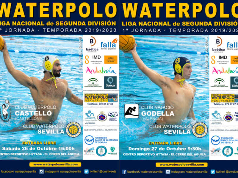 Sesión doble en el estreno en Hytasa del Club Waterpolo Sevilla