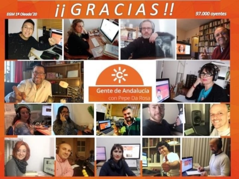 Gracias, vuestra fidelidad nos ha convertido en uno de los programas mas escuchados cada fin de semana en Andalucía.