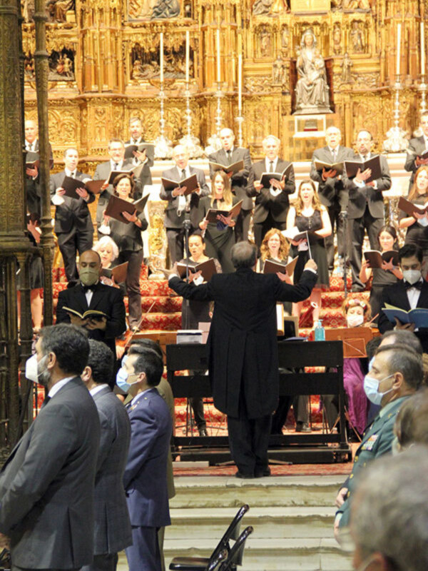  La Catedral de Sevilla acogió el  jueves 4 de junio, el funeral en memoria de las víctimas de la pandemia del coronavirus.