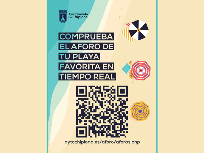 Rosa Naval considera fundamental la aplicación mediante código QR creada el control y difusión del aforo de las playas de Chipiona 
