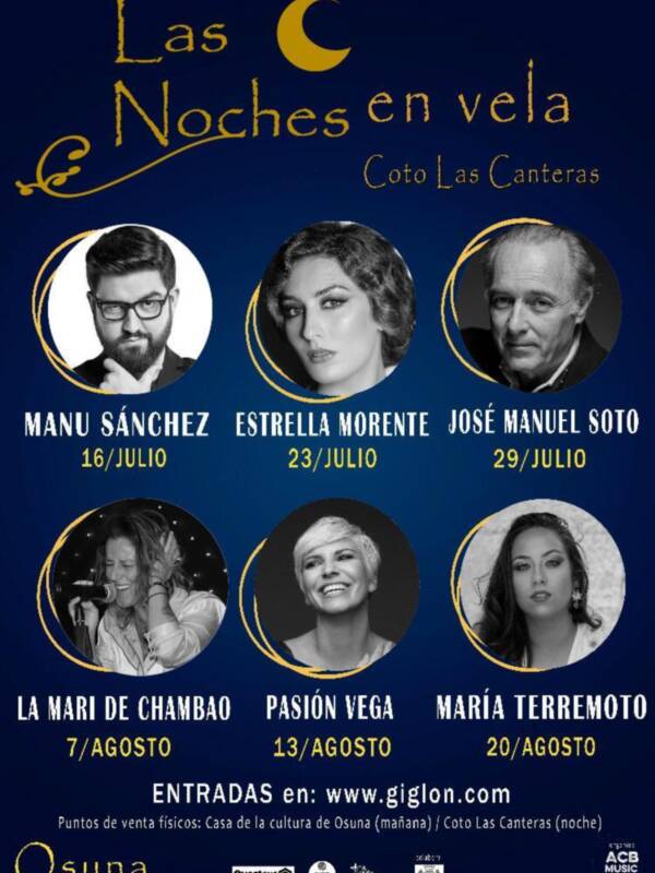 Inauguración del Festival 'Las Noches en Vela' que se celebrará en los meses de julio y agosto