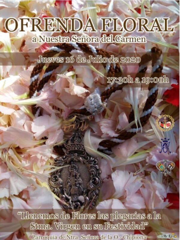 Una ofrenda floral y una misa solemne centrarán mañana los actos conmemorativos del Día de la Virgen del Carmen