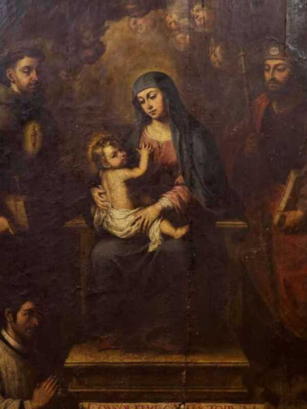 Recientemente, se ha intervenido «La Virgen del Consuelo» de Alonso Miguel de Tovar, fechada en 1720