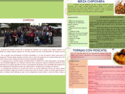 La berza chipionera y las torrijas al moscatel en un recetario digital elaborado por el programa Mayores Activos de Diputación de Cádiz