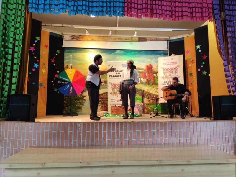  La edición de este año del Aula de Flamenco de la Diputación de Cádiz pasó ayer por el colegio Virgen de Regla de Chipiona
