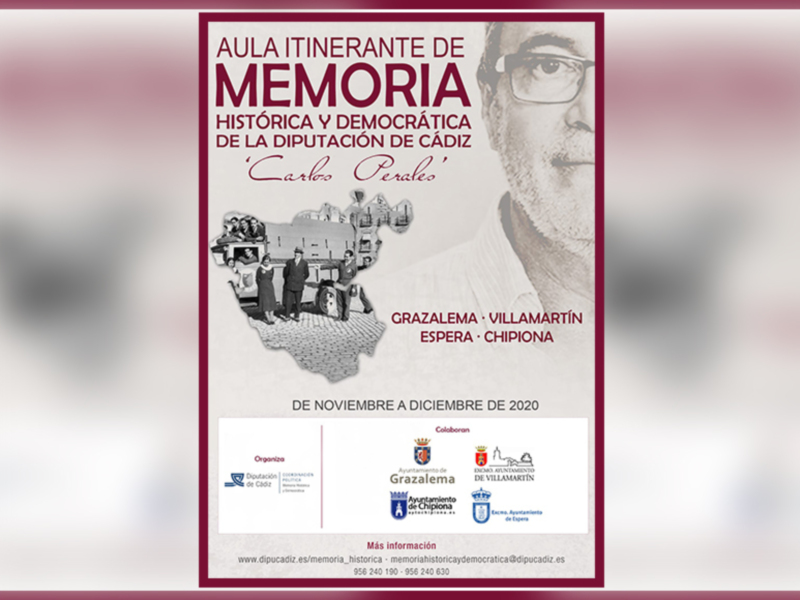 Aplazado el ciclo de actividades dedicado a la memoria histórica en Chipiona por las restricciones de movilidad