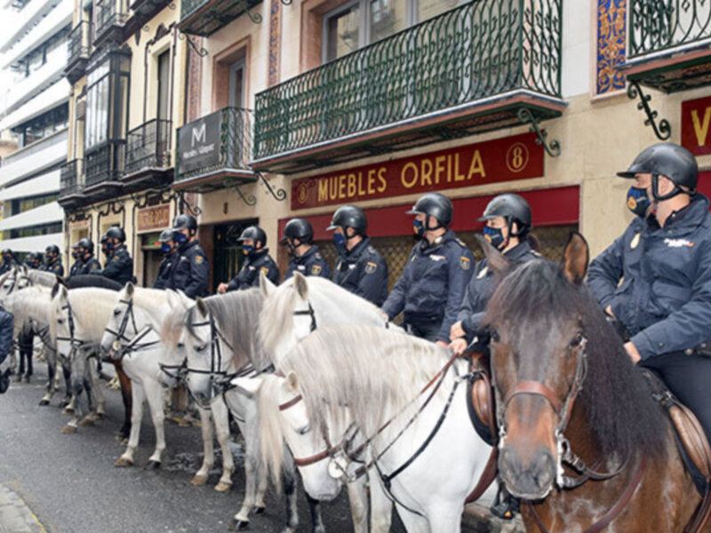 Decenas de caballistas de la Policía Nacional se convierten en protagonistas de la campaña solidaria 'Llenemos un ZETA'