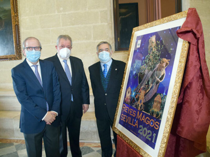 El Ateneo presenta el cartel anunciador de la Cabalgata de Reyes Magos de Sevilla, obra de los fotógrafos Salazar-Bajuelo