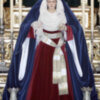 La Virgen de las Angustias de Alcalá del Río vestida de Hebrea en tiempo de cuaresma.