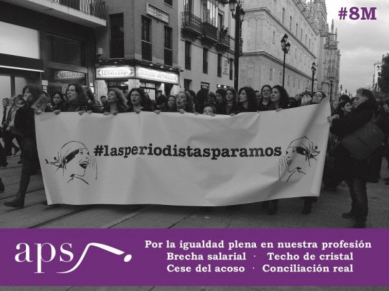 ‌ ‌‌ Manifiesto #8M. La APS y la FAPE contra la brecha salarial, el techo de cristal y el acoso laboral y online