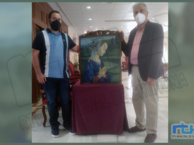 El artista Christian Castro dona al Ayuntamiento de Chipiona una obra para la capilla del Cementerio municipal ‘San José’