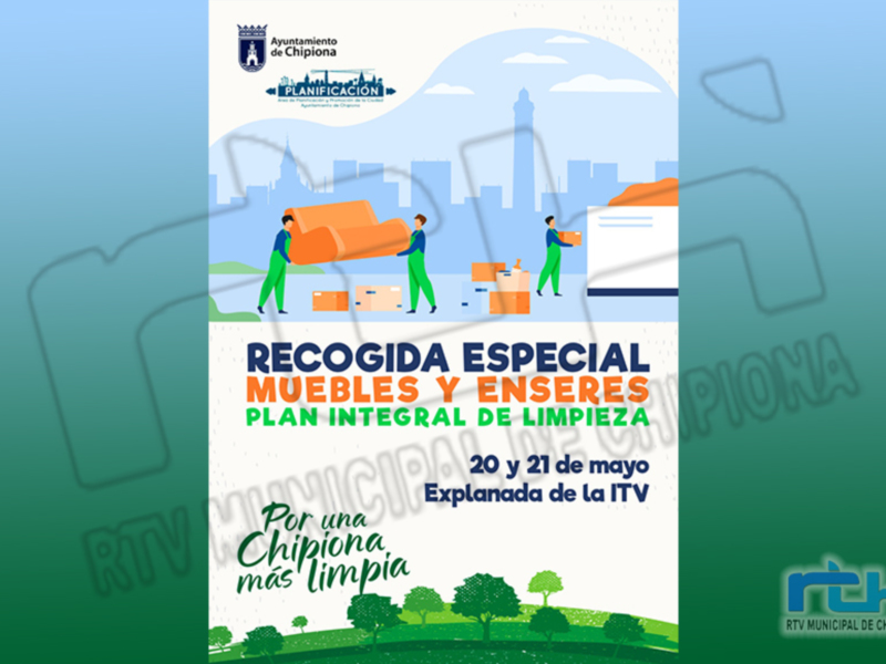 Nueva recogida especial de muebles y enseres en el explanada de la ITV el jueves y el viernes próximos