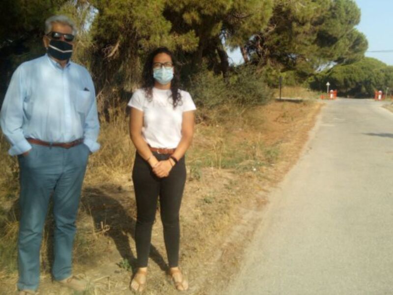 Luis Mario Aparcero y Laura Román anuncian que el Ayuntamiento mejorará el firme del Camino del Abulagar y la Cañada de Chapitel